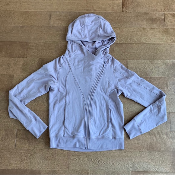 *SOLD* LULULEMON Coast Hoodie Smoky Blush Size 6 Sweater - Picture 4 of 12